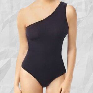 Commando The Ballet One-Shoulder Bodysuit Thong KT024 Black One Size NWT
